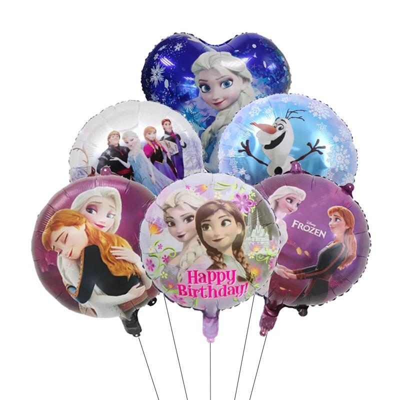Enchanting Frozen Anna & Elsa Birthday Party Supplies – Disposable Tableware, Plates, Cups, Napkins, Balloons for Kids & Baby Showers