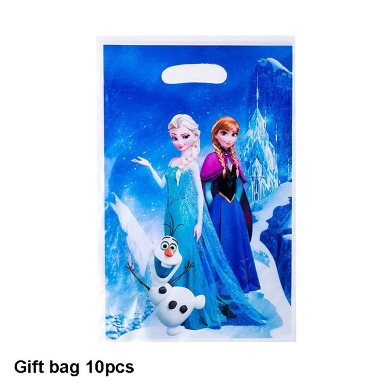 Enchanting Frozen Anna & Elsa Birthday Party Supplies – Disposable Tableware, Plates, Cups, Napkins, Balloons for Kids & Baby Showers