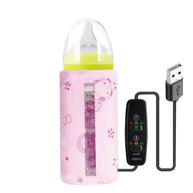 JellyTots USB Baby Bottle Warmer – Portable Thermal Insulation Bag with Thickened Cover