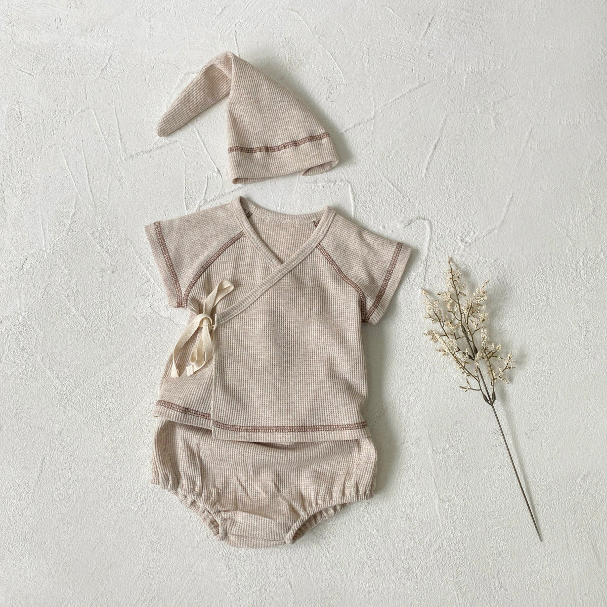 Bubeez Baby Waffle Outfit Set