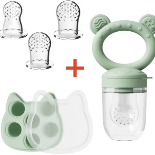 Tottoes Silicone Baby Food Feeder – Edible Fruit Teether & Solid Food Nipple for Infants