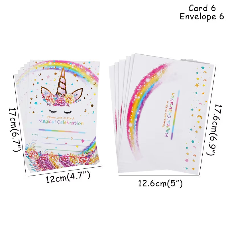 Magical Unicorn Birthday Party Tableware Set - Plates, Cups & Banner for Girls - Ideal Baby Shower Gift!