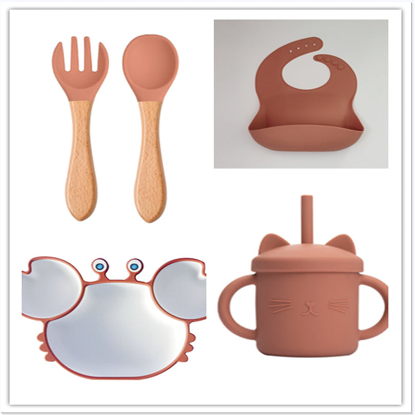 GoofyCub Silicone Baby Plate