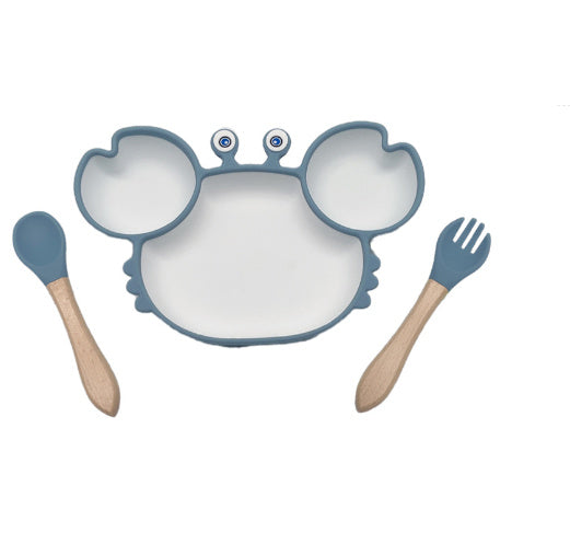 GoofyCub Silicone Baby Plate