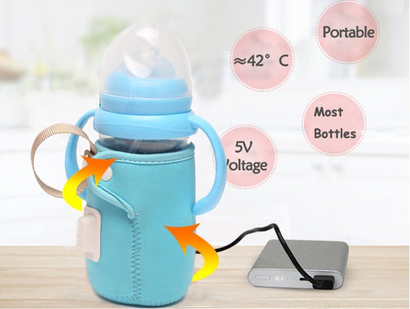 USB Baby Bottle Warmer | Compact On-the-Go Milk Heater