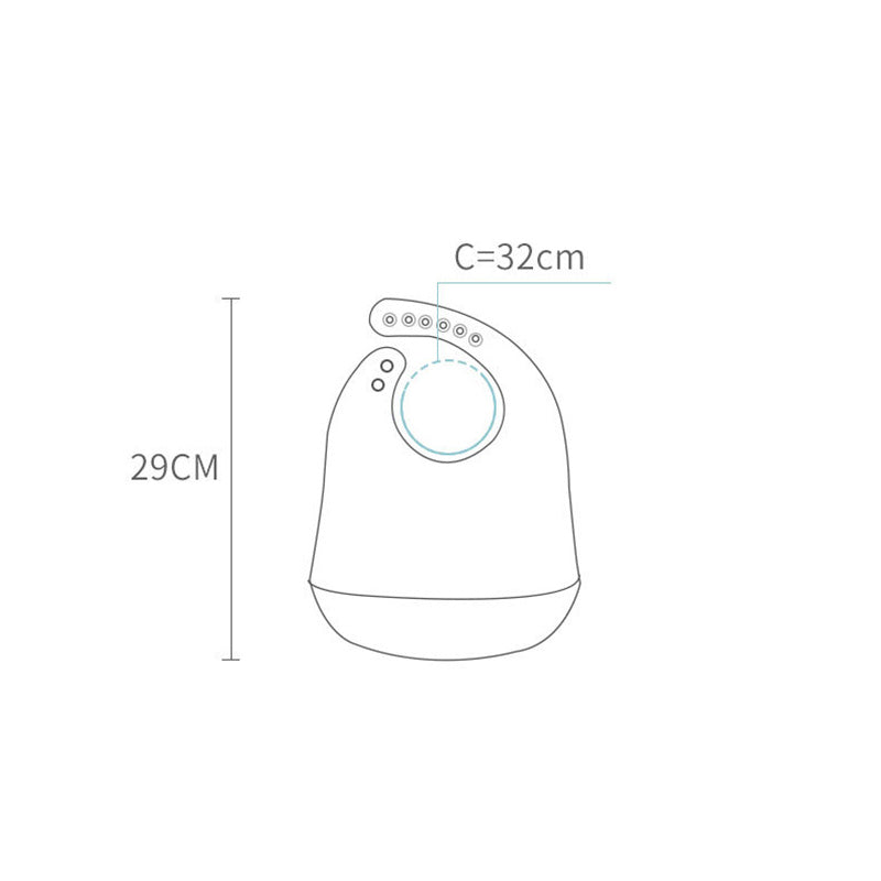 Durable Waterproof Bib | Pocket Napkin for Baby Feeding