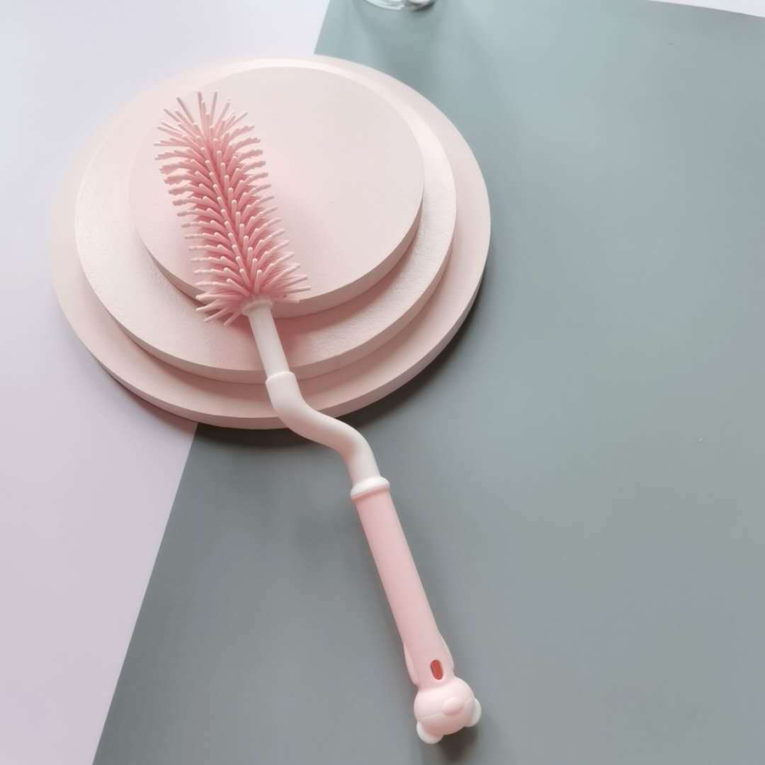 BabyWillow 360° Rotating Silicone Baby Bottle Brush