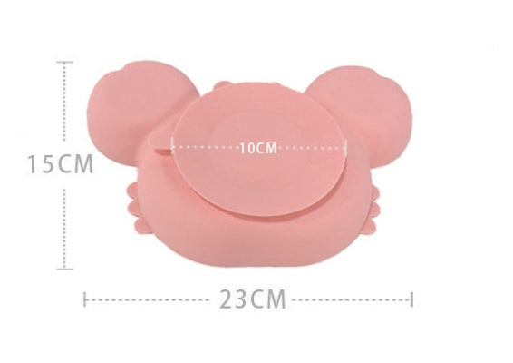GoofyCub Silicone Baby Plate