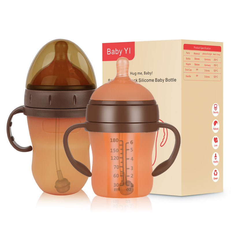 Aurelia Wide-Caliber Silicone Baby Bottle