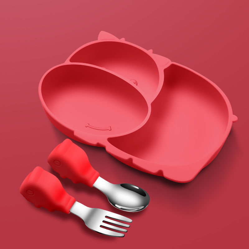 LavBaby Children’s Plate Divided Eating Tableware Set – Durable, Easy-Clean & Child-Friendly Design | Essential Mealtime Dishware for Babies and Toddlers