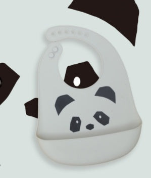 Silicone product with panda design on a light gray background