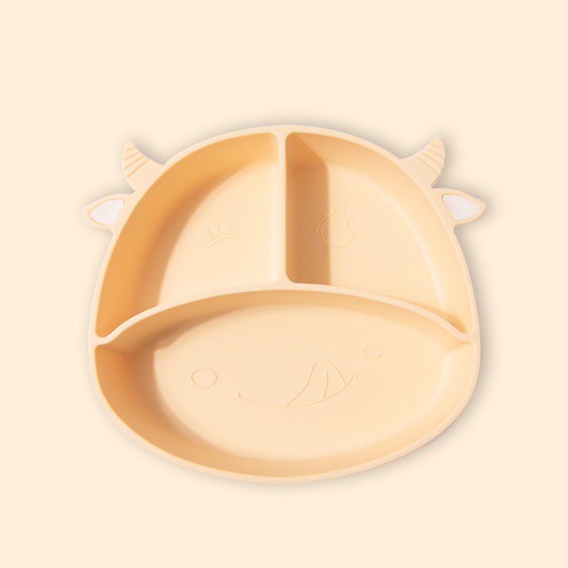 BumuBaby Silicone Baby Bowl & Plate | Integrated Non-Slip Feeding Set