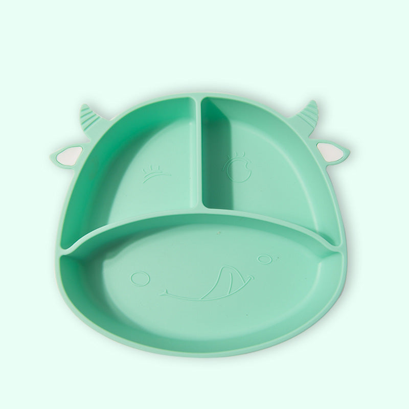 BumuBaby Silicone Baby Bowl & Plate | Integrated Non-Slip Feeding Set