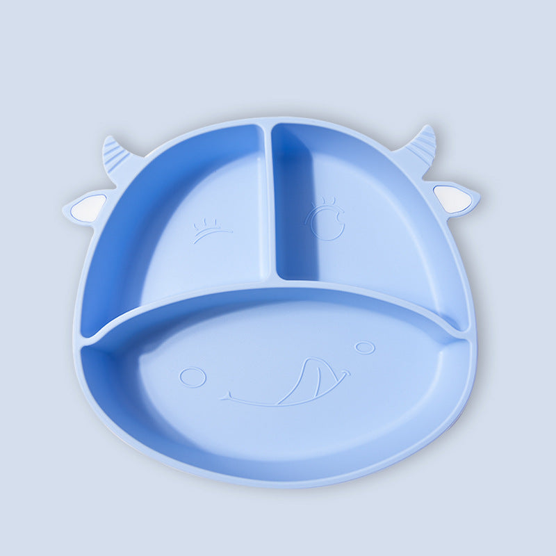 BumuBaby Silicone Baby Bowl & Plate | Integrated Non-Slip Feeding Set