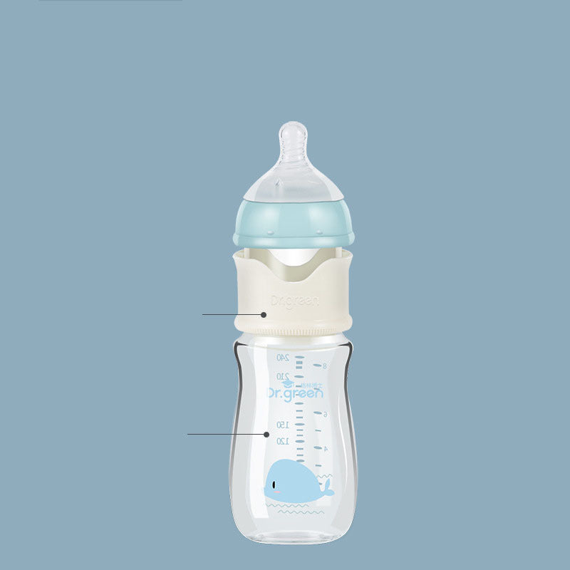 Durable Glass Feeding Bottle | Easy-to-Clean Infant Bottle