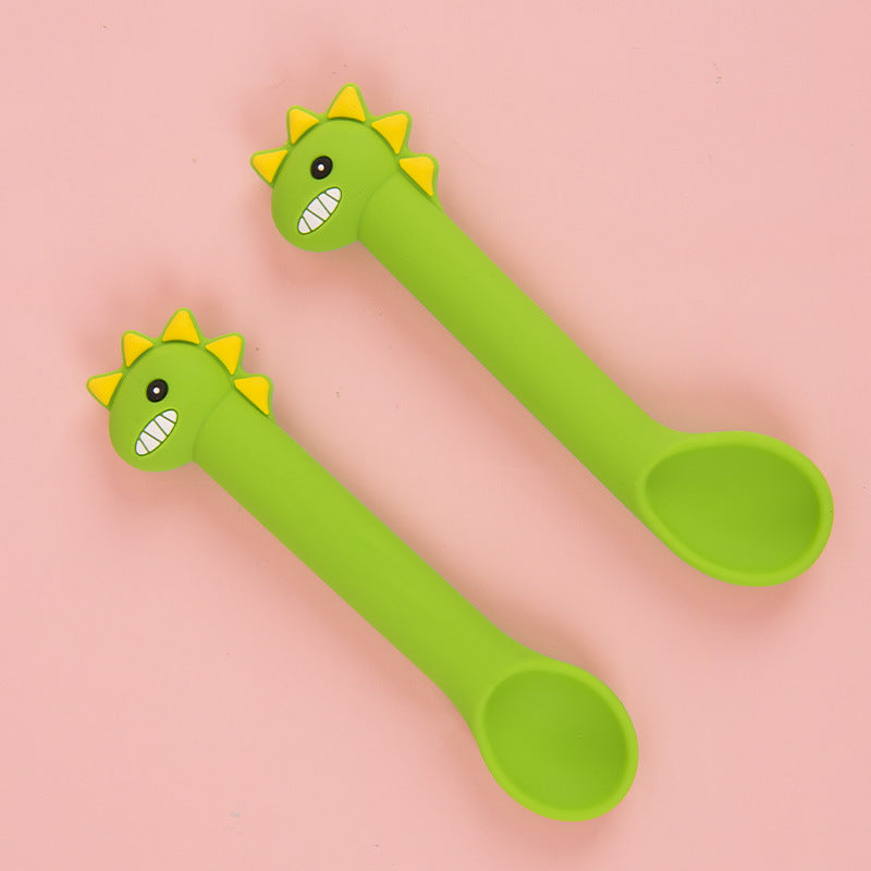 Baby Silicone Training Spoons - Soft Feeding Spoons for 6+ Months
