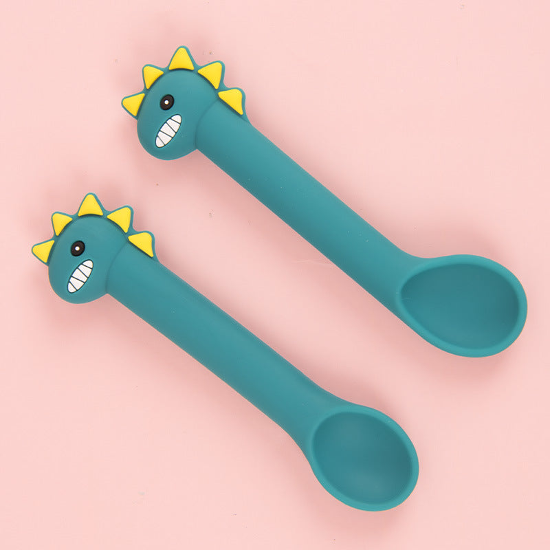 Baby Silicone Training Spoons - Soft Feeding Spoons for 6+ Months
