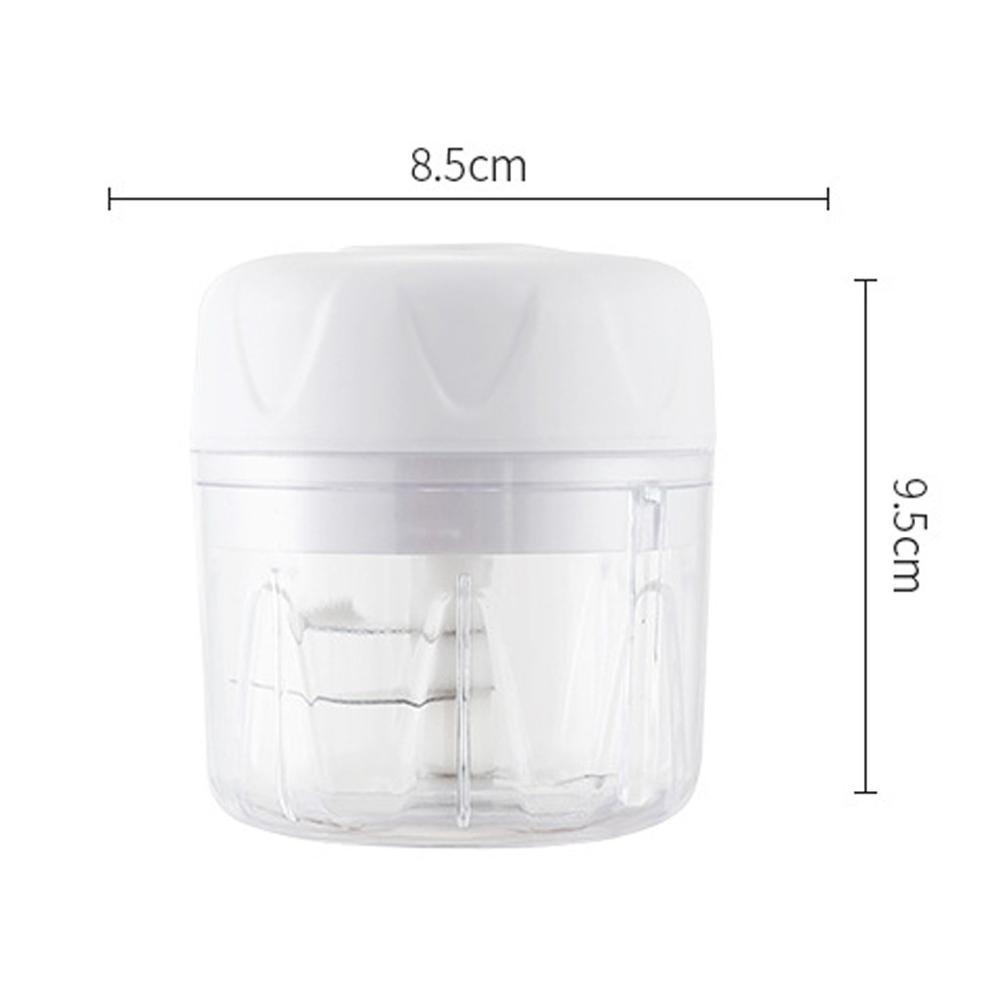 Clear plastic container with dimensions labeled on a white background