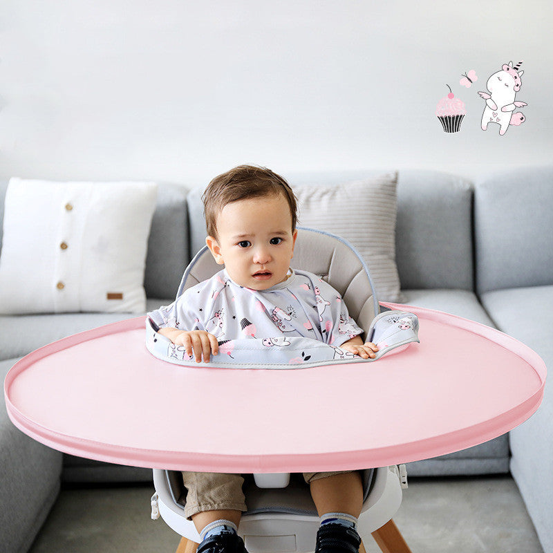BibTray Baby Eat Dirty Mat - Waterproof Baby Eating Bib with Spill-Resistant Design | Essential Feeding Accessory for Mess-Free Mealtime with Toddlers