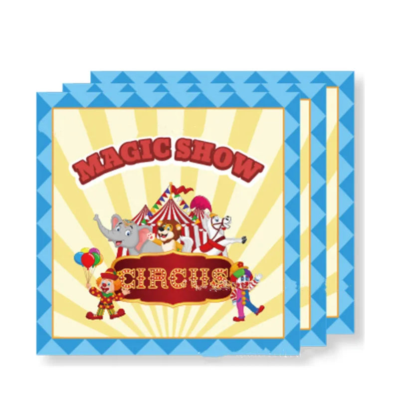 Ultimate Circus Theme Birthday Party Supplies - Disposable Cups, Plates, Banners, Clown Balloons & More!