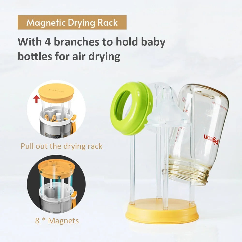 Totora Portable Silicone Baby Bottle Brush Set – Nipple & Bottle Cleaner