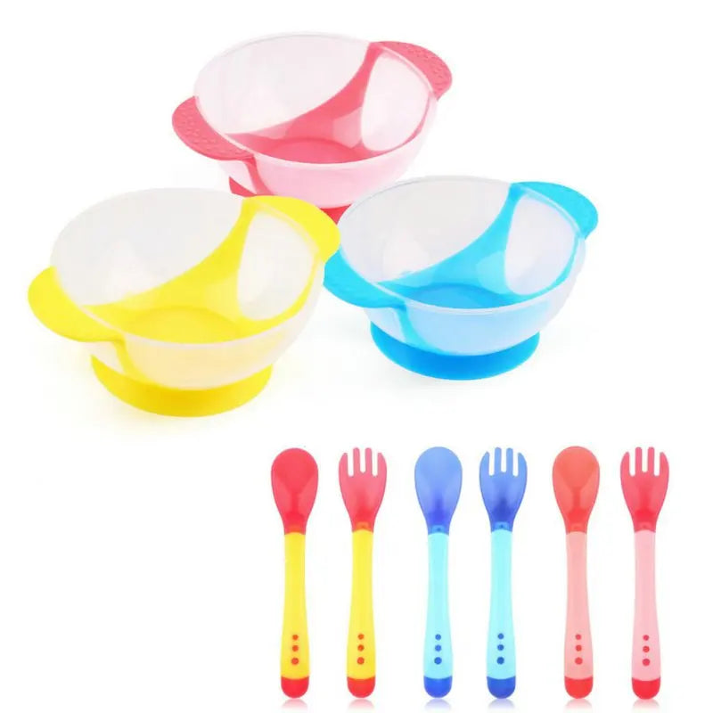 Ultimate Suction Cup Baby Bowl Set - Perfect Training Dishes with Spoon for Hassle-Free Feeding