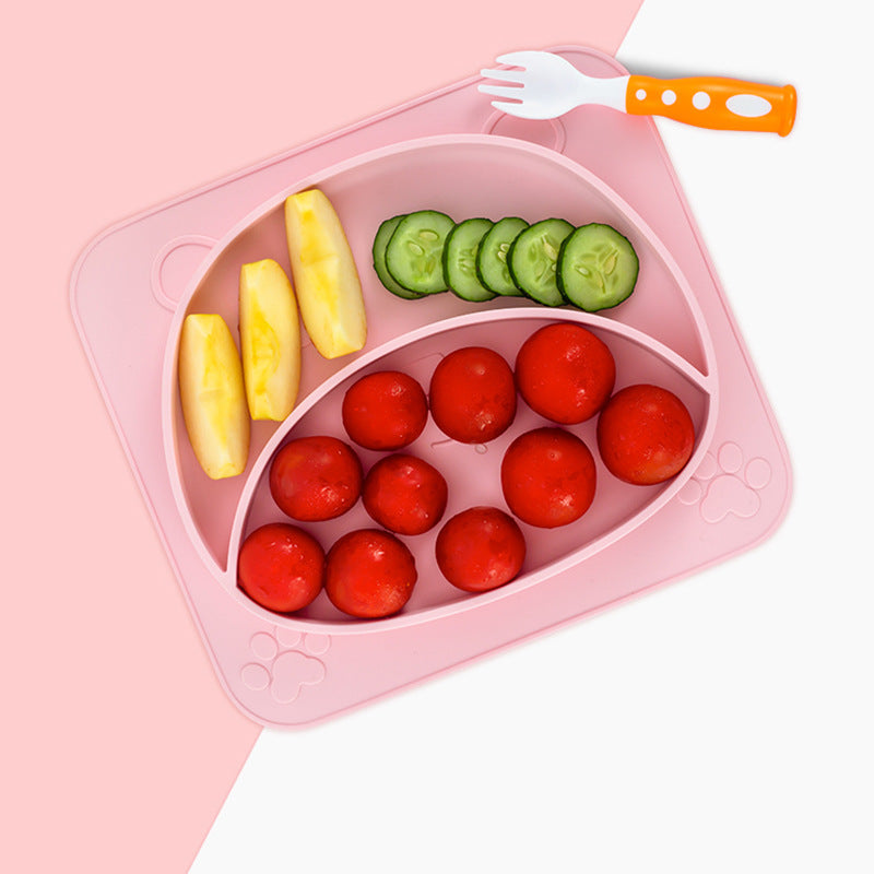 GoofyCub Silicone Baby Plate