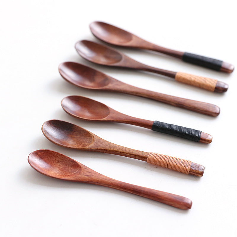 TinyWooden Baby Eating Spoon – Natural Wooden Construction, Safe & Durable Design | Essential First Feeding Utensil for Infants & Toddlers