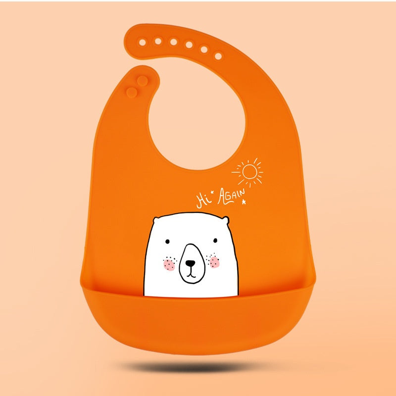 Durable Waterproof Bib | Pocket Napkin for Baby Feeding