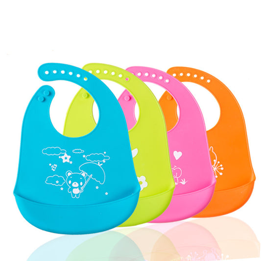 BubbyBud Eating Silicone Bib – Soft, Waterproof & Easy-to-Clean Design | Essential Mess-Free Feeding Accessory for Babies & Toddlers
