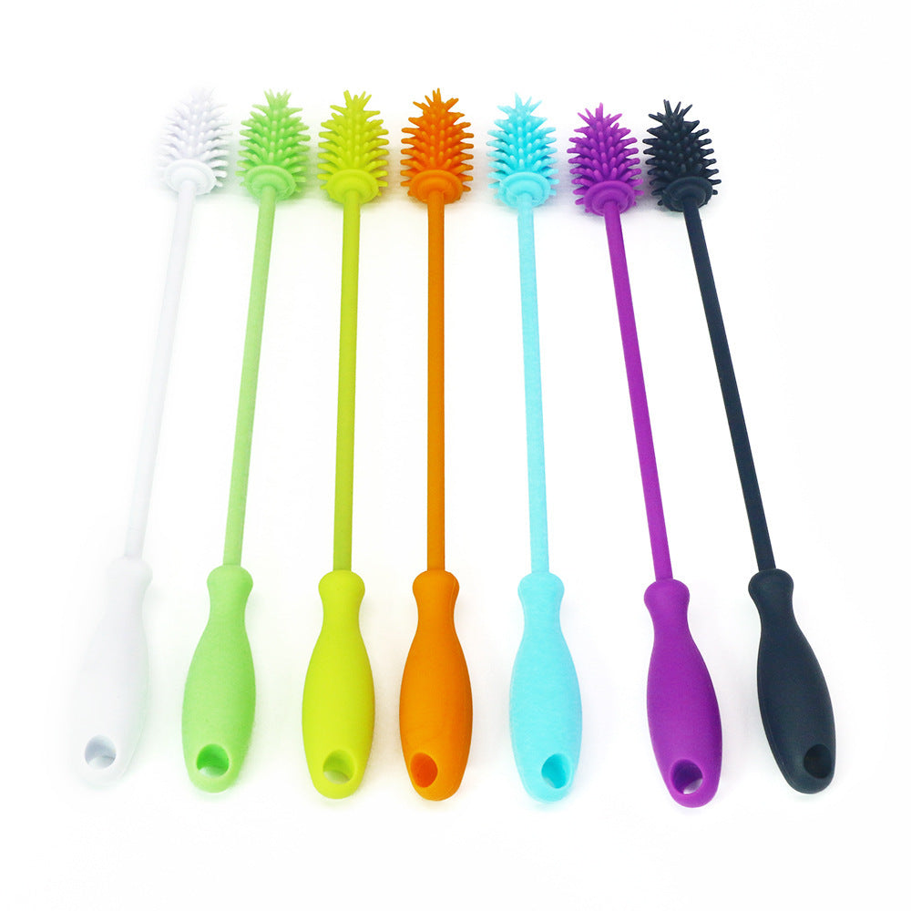 WiggleTots Silicone Baby Bottle Brush – Nipple & Cup Cleaning Brush for Infants