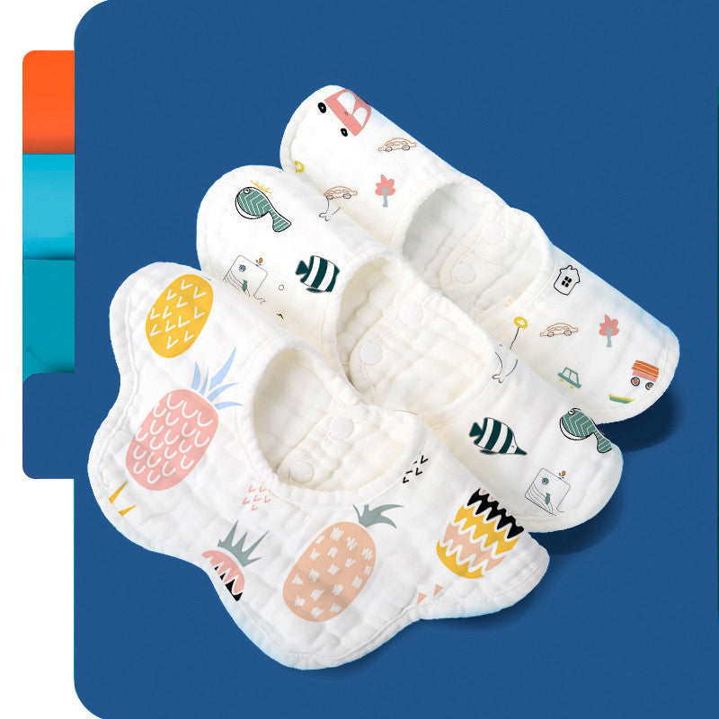 AngelNest Rotating Flower Waterproof Baby Bib