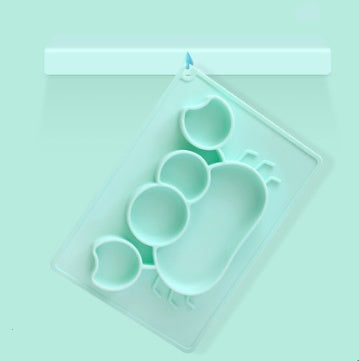 HoneyCub Baby Silicone Suction Bowl – Cartoon Learning Dish for Infant Feeding & Training
