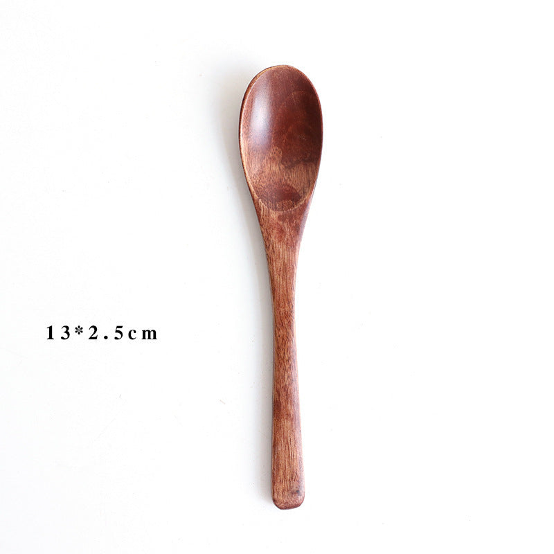TinyWooden Baby Eating Spoon – Natural Wooden Construction, Safe & Durable Design | Essential First Feeding Utensil for Infants & Toddlers