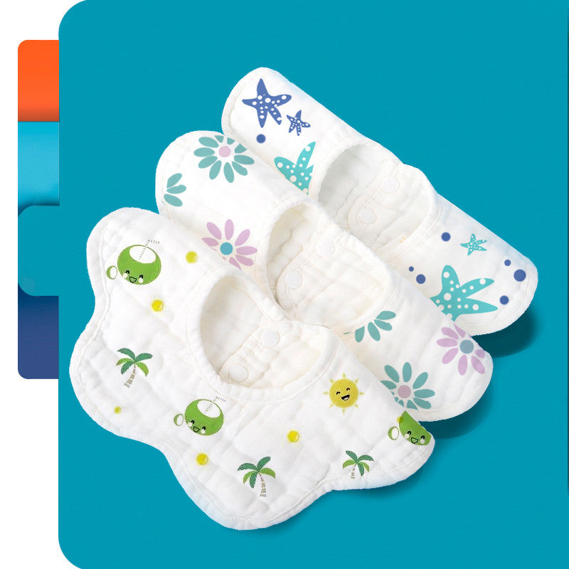 AngelNest Rotating Flower Waterproof Baby Bib