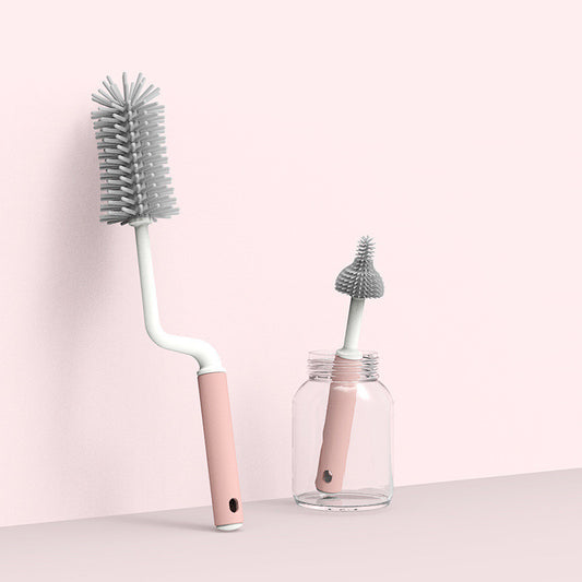 Babella 360° Rotating Silicone Baby Bottle Brush