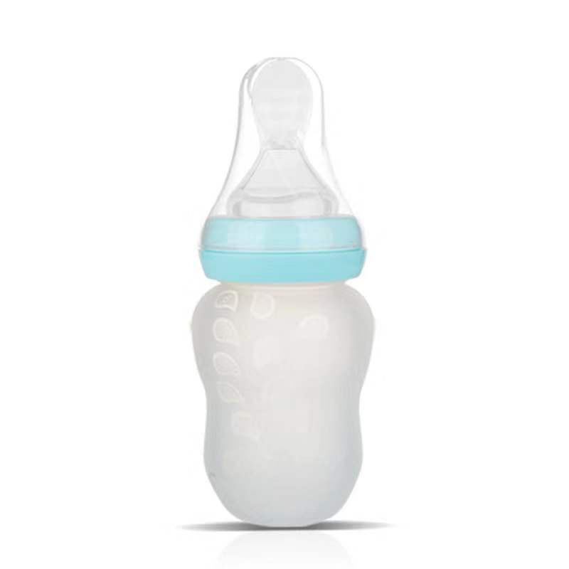 CozySprout Wide-Caliber Silicone Baby Spoon Bottle