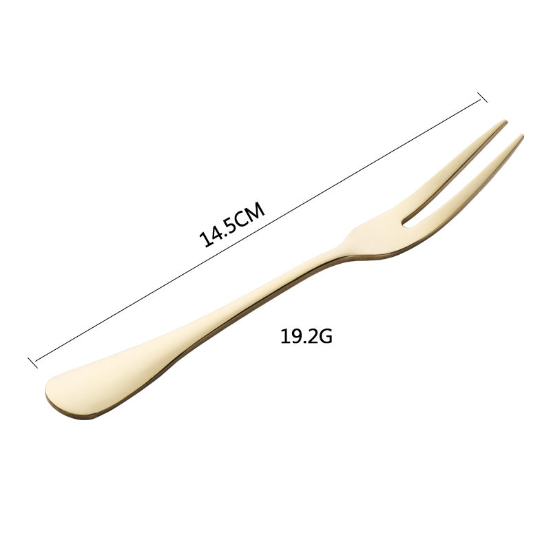 Wooden fork with measurements on a white background