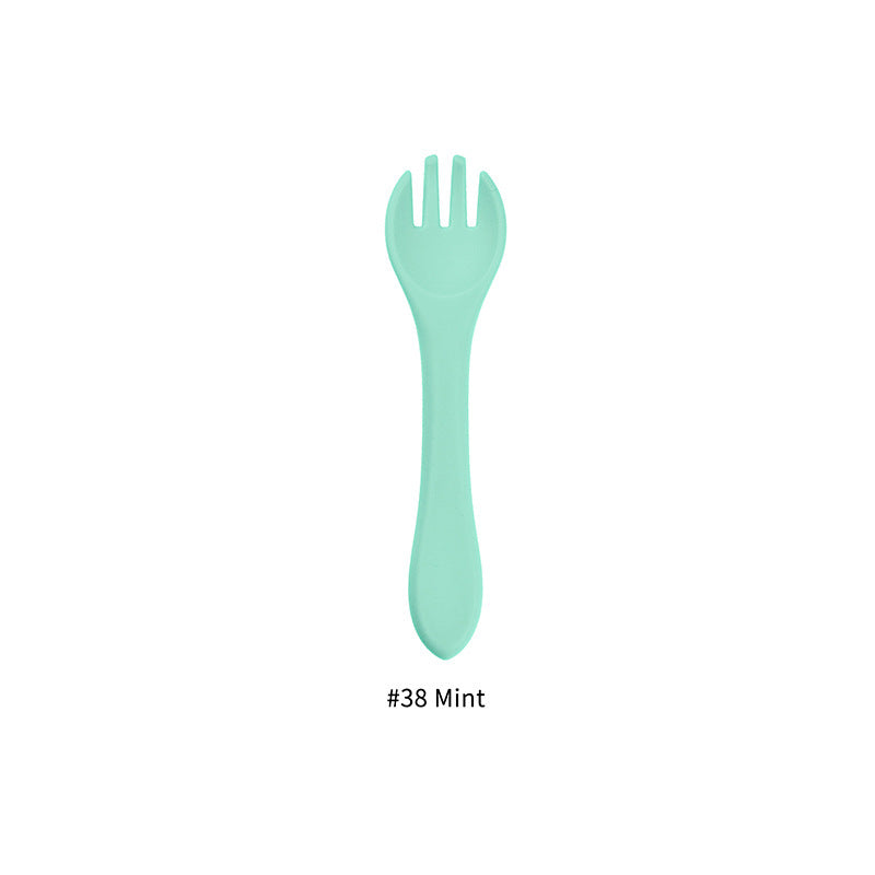OlivioTots Food-Grade Silicone Baby Fork