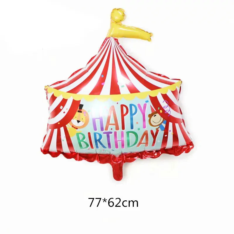 Ultimate Circus Theme Birthday Party Supplies - Disposable Cups, Plates, Banners, Clown Balloons & More!