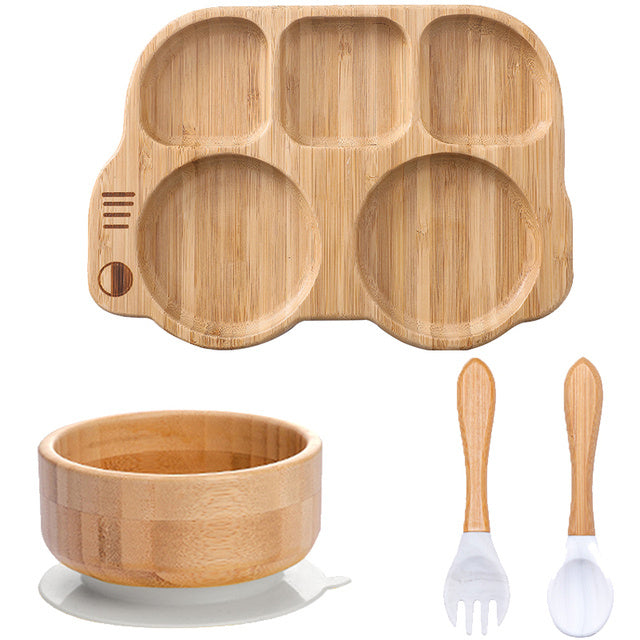 SnuggleSprout Wooden Feeding Bowl