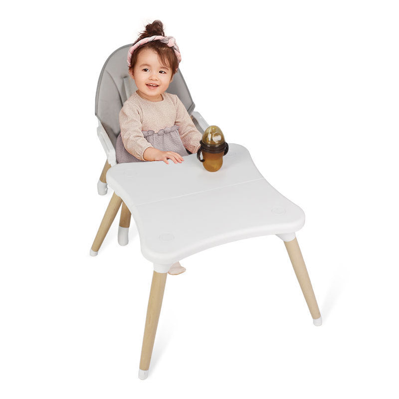 Family Mealtime Solution | Convertible Wooden High Chair & Table