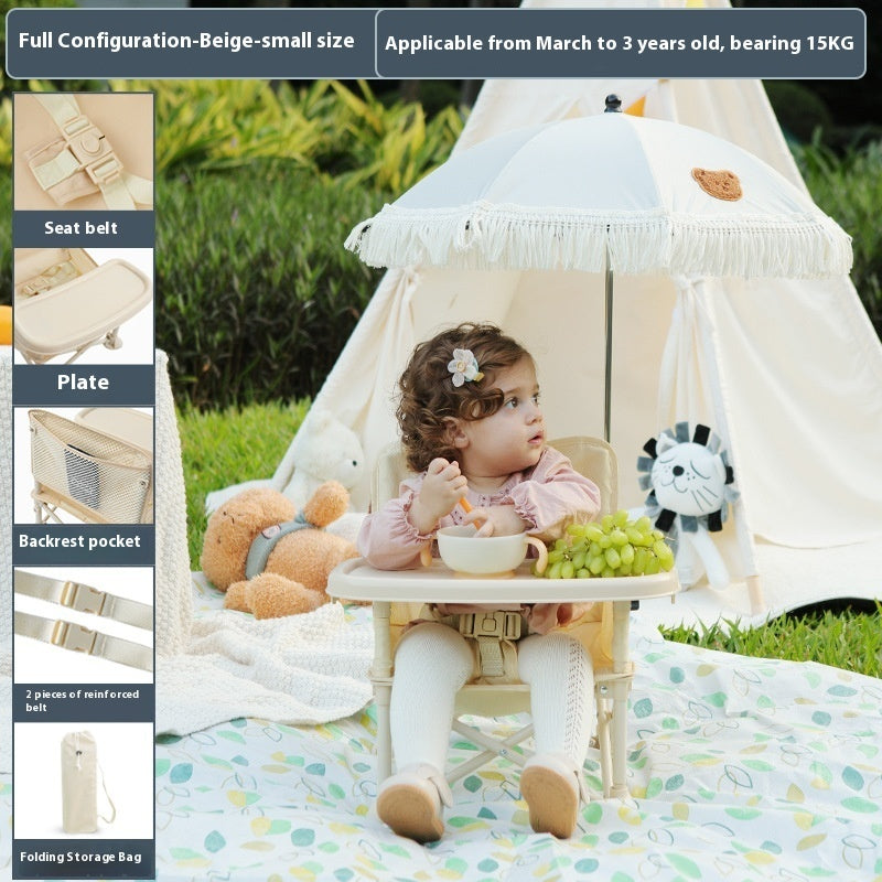 Mini Beach Dining Chair | Portable Baby Seaside Stool