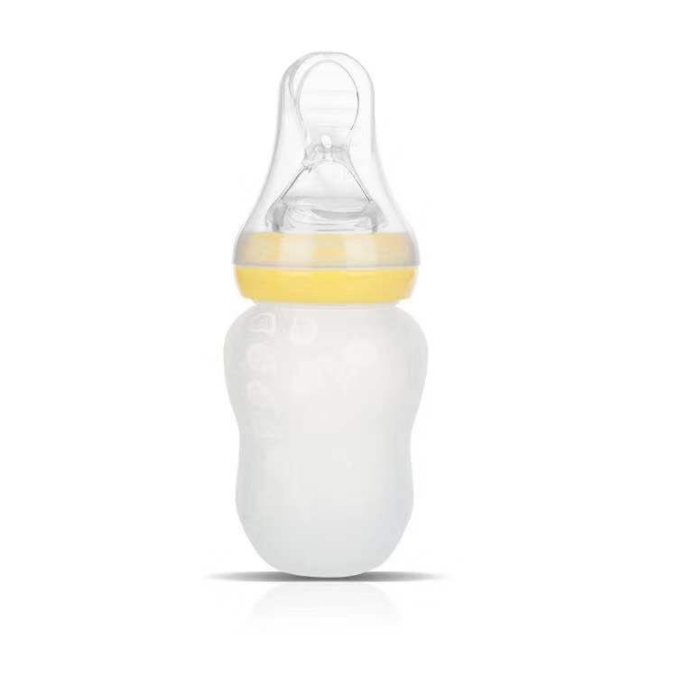 CozySprout Wide-Caliber Silicone Baby Spoon Bottle
