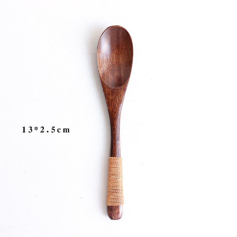TinyWooden Baby Eating Spoon – Natural Wooden Construction, Safe & Durable Design | Essential First Feeding Utensil for Infants & Toddlers