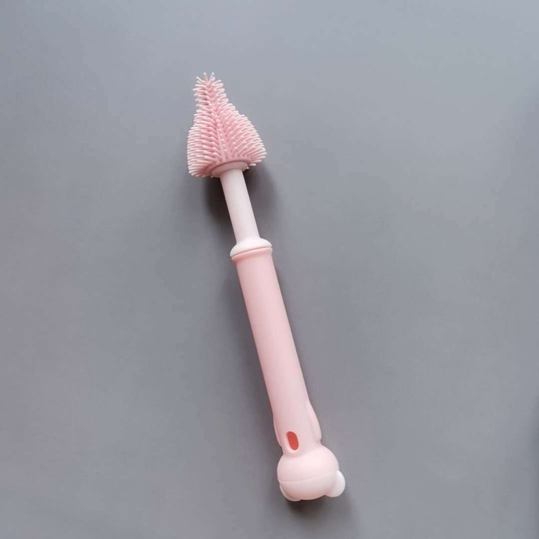 BabyWillow 360° Rotating Silicone Baby Bottle Brush