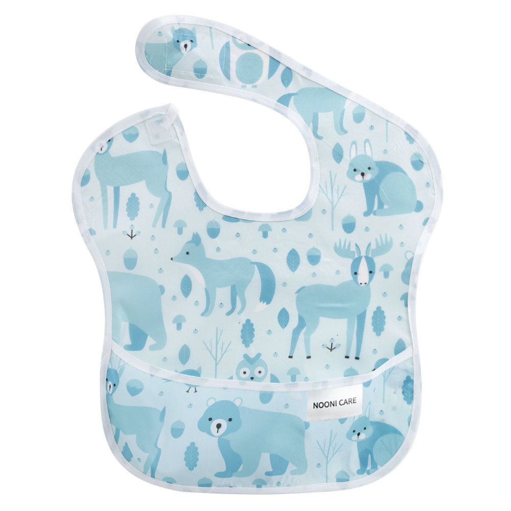 NooniCare Baby Eating Bib – Soft, Waterproof & Easy-Clean Silicone Design | Essential Feeding Accessory for Babies & Toddlers