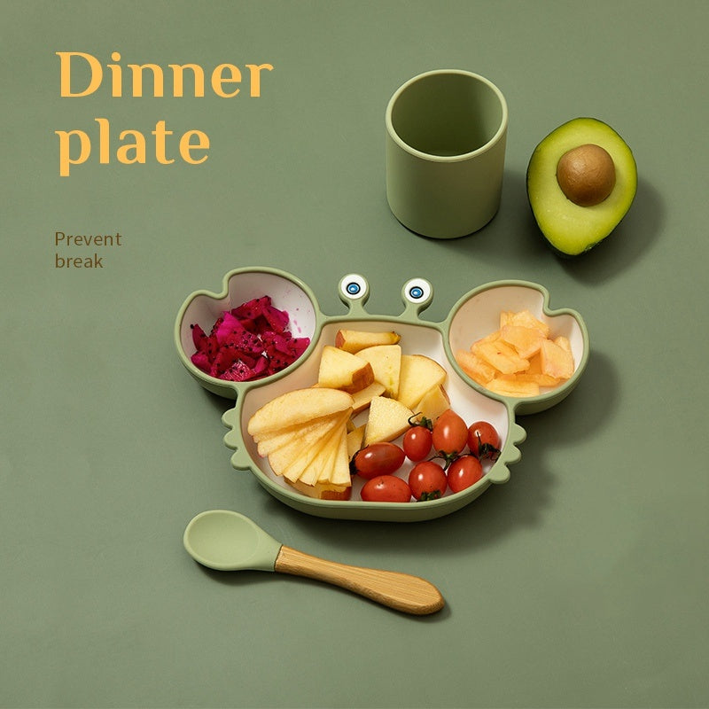 GoofyCub Silicone Baby Plate