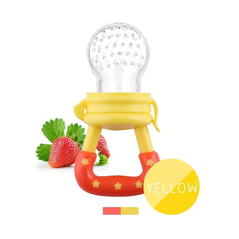 Silicone Baby Fruit and Vegetable Teether - Safe Feeding Tableware for Infants