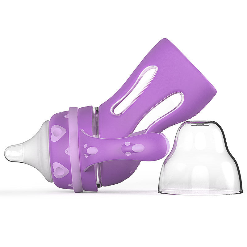 SnugNest Drop-Resistant Glass Baby Bottle